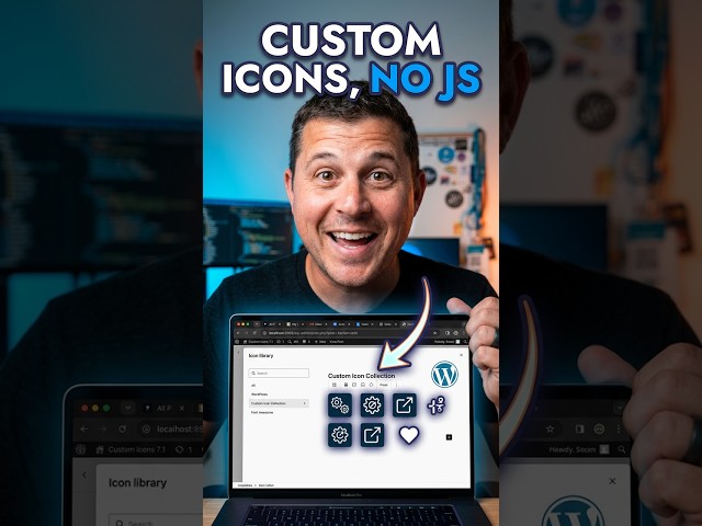 The easiest way to add custom icons to WordPress #wordpress #coding #tutorial