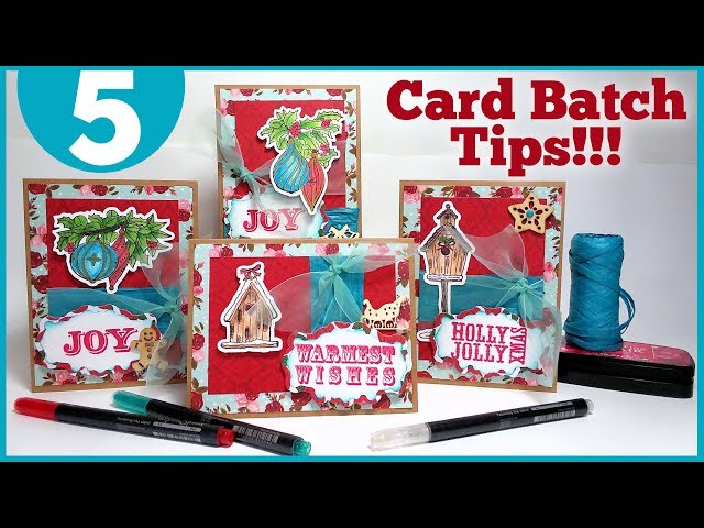 5 Tips for Making FAST Batches of Cards!