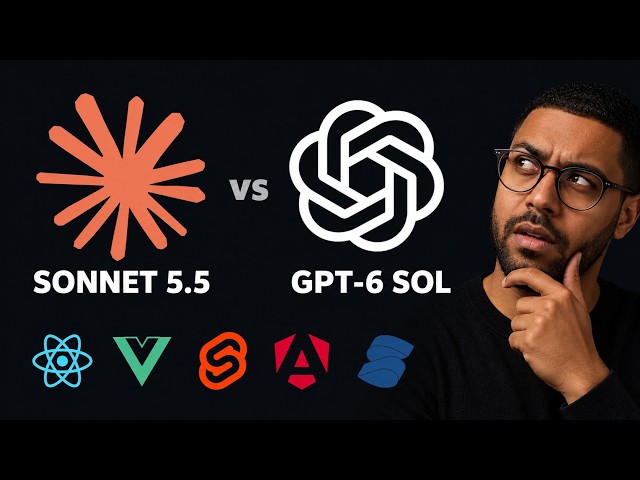 Sonnet 5.5 vs GPT-6 Sol / Day-One Test! 5 SaaS Apps in 5 JS Frameworks