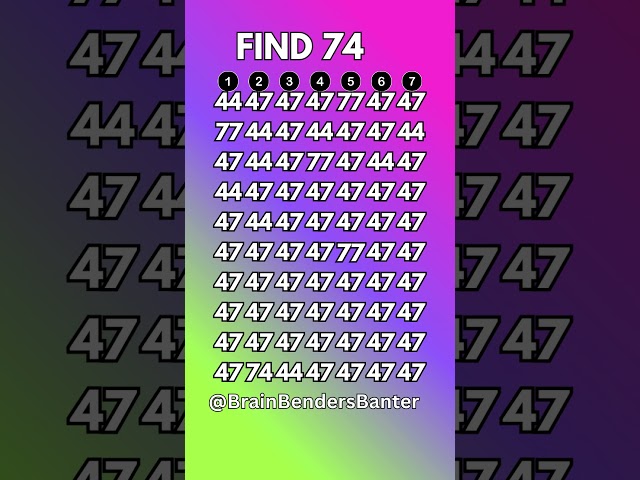 See if you can beat this visual puzzle #braingame #challenge #shorts