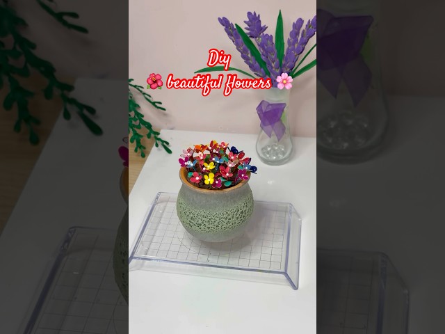 DIY flowers using nail polish 💅🌺 #shorts #craft #youtubeshorts #diy