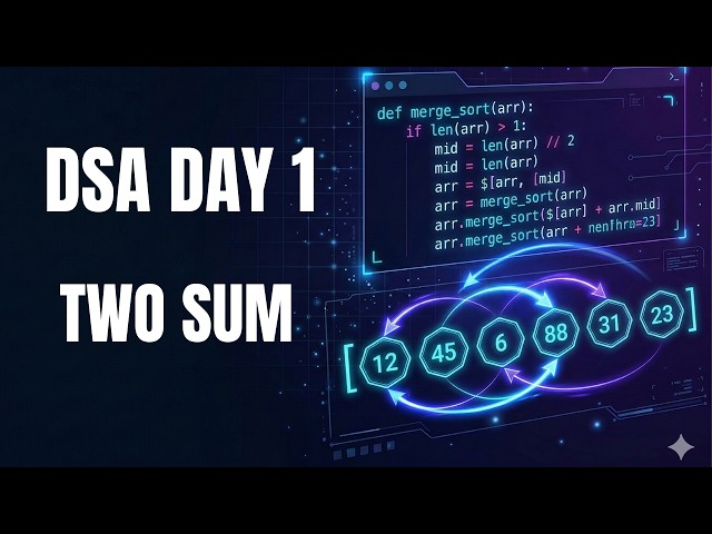 Learning DSA Live (Day 1) | Two Sum & Reverse String | Beginner Coding Practice