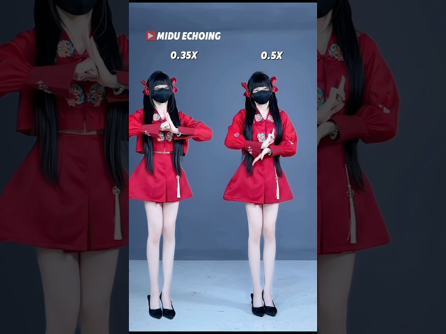 Midu Echoing | Dance Tutorial (Slowed & Mirrored) 0.5x