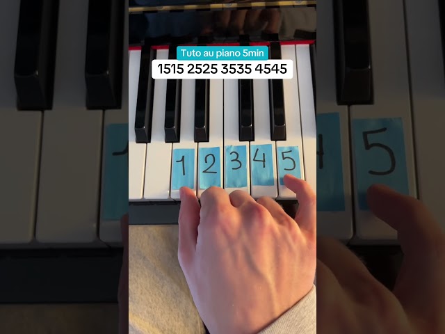Tuto au piano en 5minutes chrono ! #piano #tuto #pianotutorial #musique
