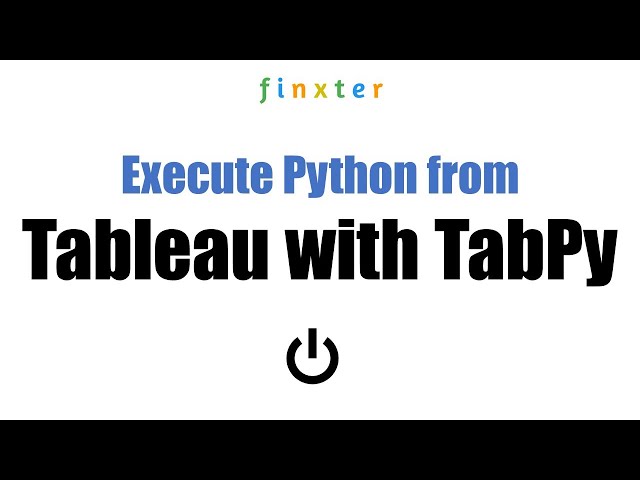 Execute Python from Tableau with TabPy
