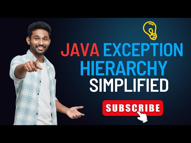 Java Exception Hierarchy Simplified | Exception Hierarchy in Java | Learn Java Exception Hierarchy