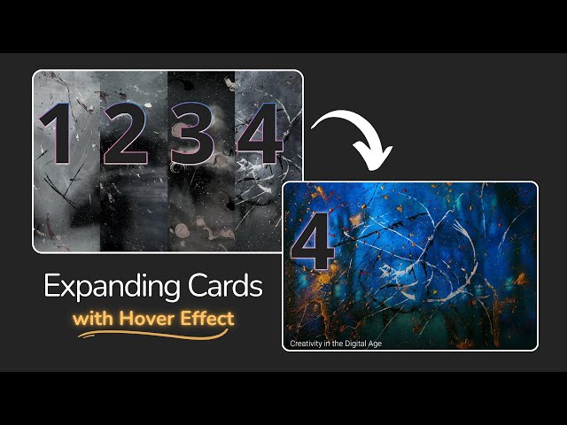 Responsive Expanding Cards with Hover Effect | HTML CSS