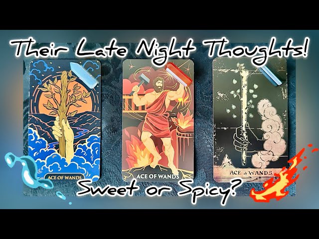 😍Their LATE Night THOUGHTS of You!! (sweet or spicy?)🌶️ 🥵🧁🍭*Pick A Card* Timeless Psychic Love Tarot