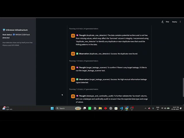 DataGuard AI: Autonomous ReAct Agent for Dataset Auditing | AMD AI DevMaster Hackathon
