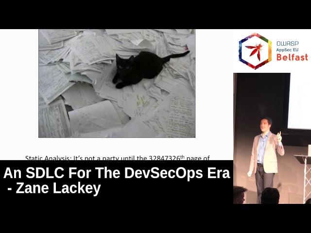 AppSec EU 2017 An SDLC For The DevSecOps Era by Zane Lackey