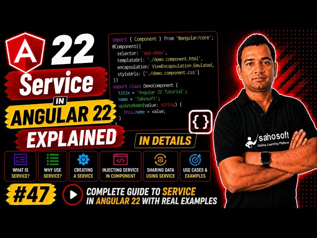 Service in Angular 22 Explained in Details  | Angular 22 complete course