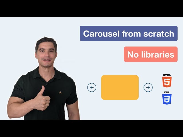 HTML carousel slideshow from scratch using horizontal scrolling