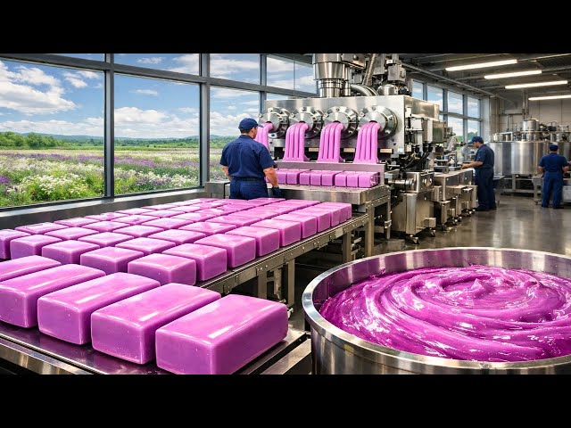 HOW BATH SOAP IS MADE IN GIANT FACTORIES 🧼🏭