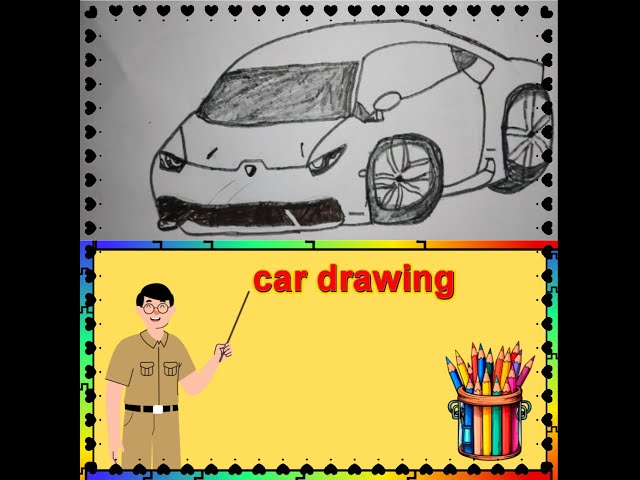 Car drawing easy