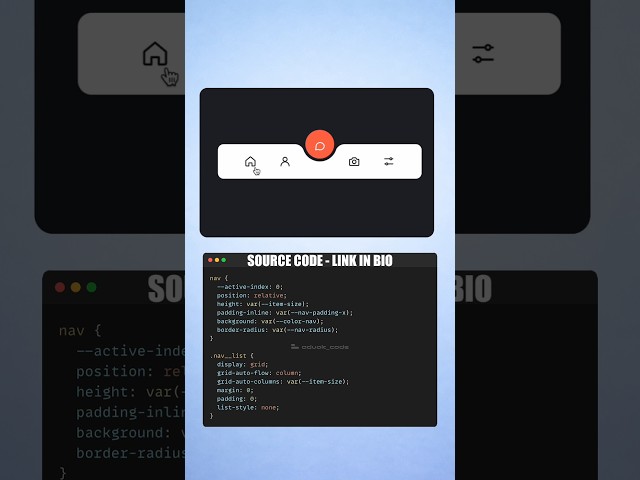 This CSS Navigation Bar Is So Satisfying 🔥