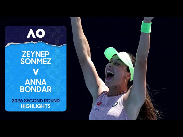 Zeynep Sonmez v Anna Bondar Highlights | Australian Open 2026 Second Round