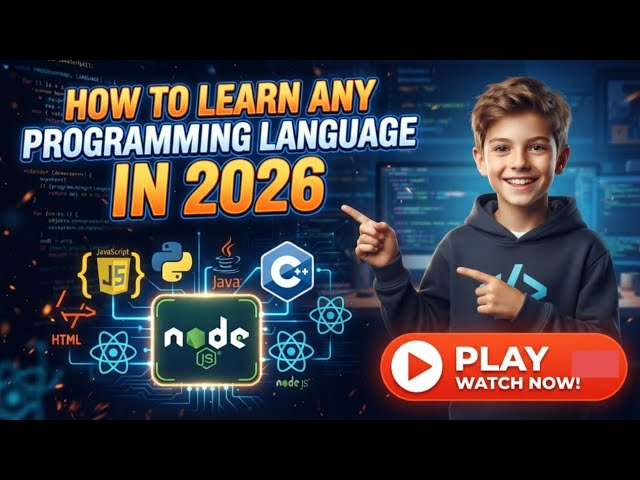 How to learn node js/ any programing language in 2026