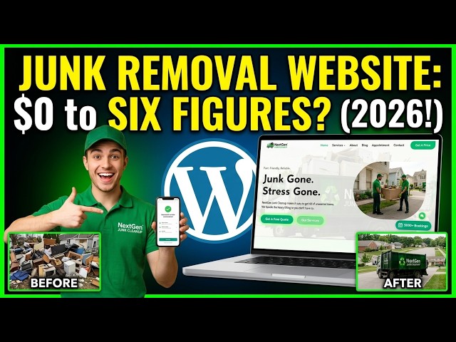 How To Create a Junk Removal or Cleaning Service Website in WordPress [ 2026 Update ] Kadence WP