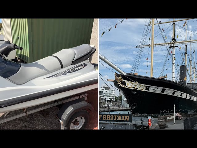 Shrigleytube Tv ep 162  Polaris jet ski rebuild& SS Great Britain walk around & reply ep 159,160,161