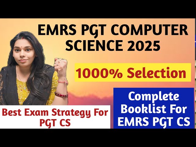 EMRS PGT COMPUTER Science Strategy| BEST Book List For PGT CS 📚 📚 | A complete guidance for PGT CS |