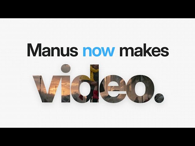 Introducing Manus Video Editor