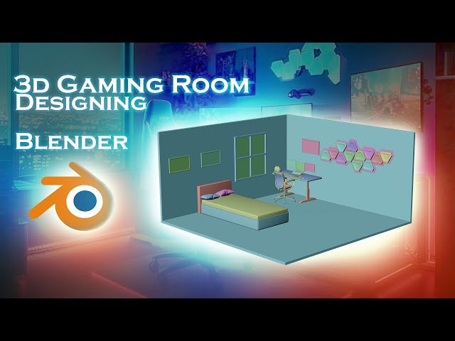 3D Gaming Room Designing in Blender Live #blender #Unblender #youtube`