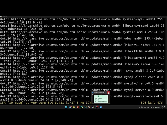 Config apache with php as web part 2