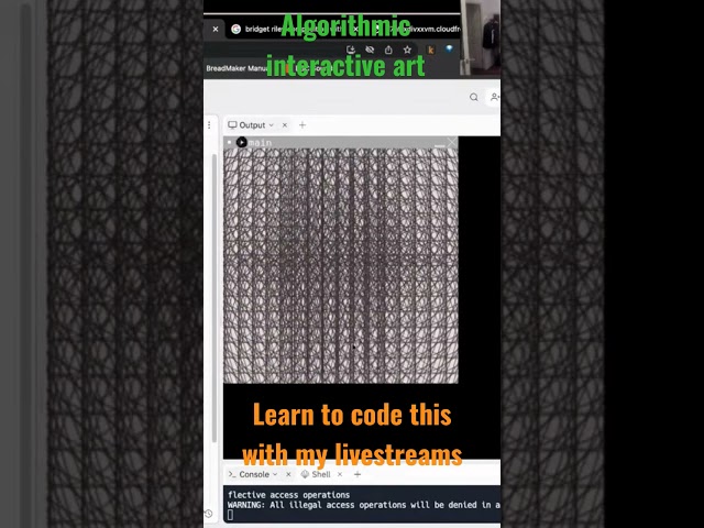 Live coding: #python #processing