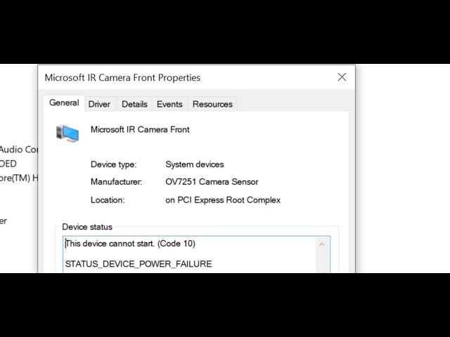 Fix Camera Error (Code 10) This Device Cannot Start STATUS DEVICE POWER FAILURE On Windows 10 & 11