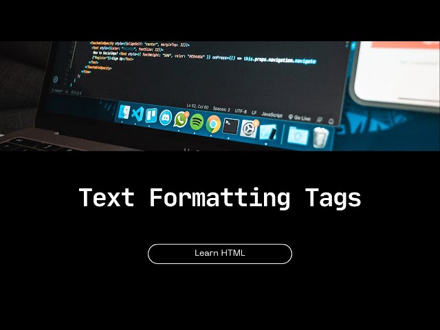 Master HTML Text Formatting Tags in 7 Minutes! 🚀 (Beginner-Friendly Tutorial)