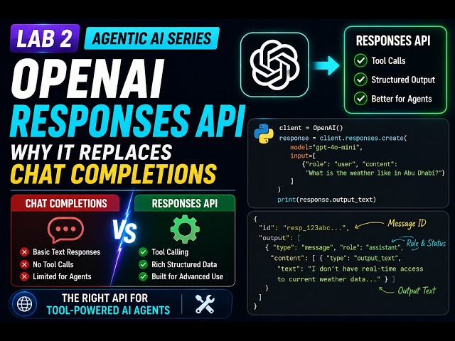 🛠️ OpenAI Responses API in Python | Switching from Chat Completions for Tool-Based Agents