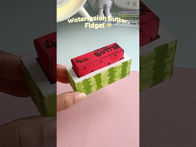 Watermelon 🍉 Butter Fidget Toy 😍✨#shorts #art #diy #craft #youtubeshorts