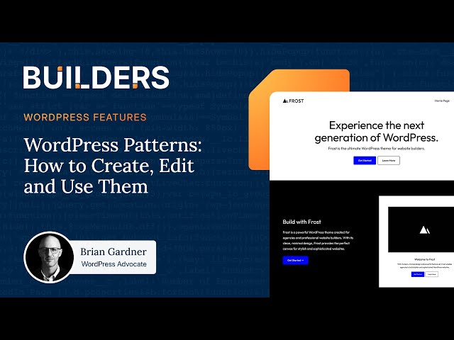 WordPress Patterns: How to Create, Edit and Use Them