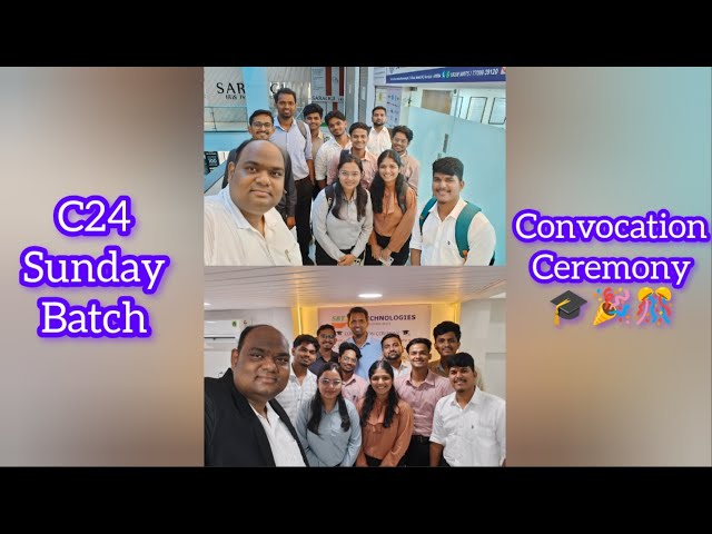 C24 Sunday Batch Convocation Ceremony 🎓💐🎊 at SB Technologies, Mumbai