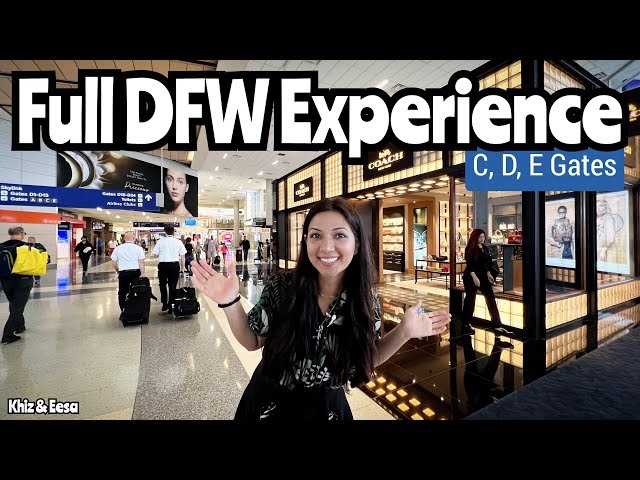 DFW Airport Tour (Walking Tour of C, D and E Gates) #travel #airport ​⁠​⁠@DFWIntlAirport