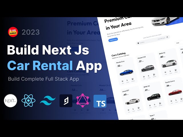 Build Full Stack Next Js 13 App using React, Tailwind CSS, GraphQL, HyGraph, Typescript | Car Rental