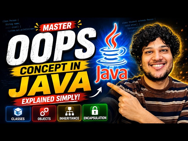 OOP Concepts in Java — All 4 Pillars Explained with Examples 🔥