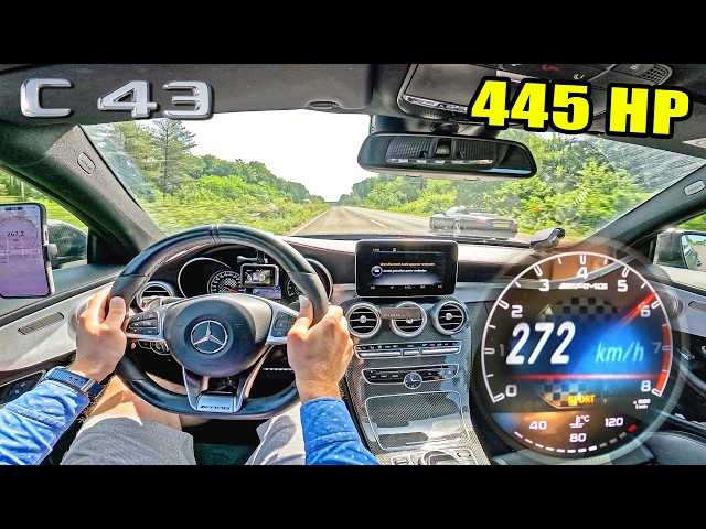 TUNED C43 AMG on the UNLIMITED AUTOBAHN!! 