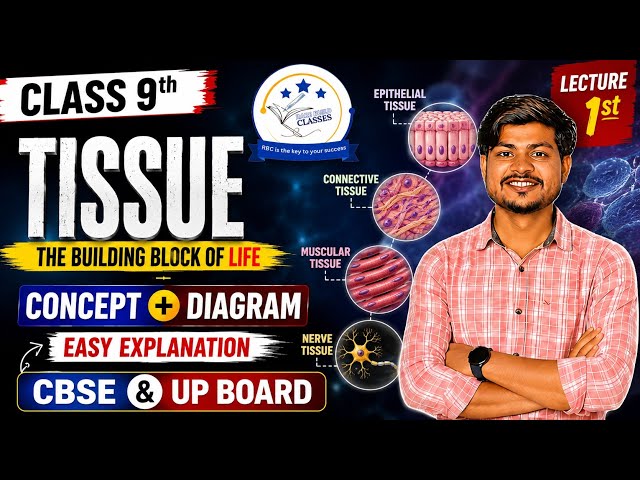 TISSUE Class 9 Science | Lecture 1 | Complete Concept + Diagrams | CBSE & UP Board