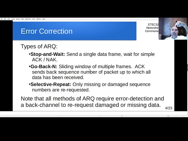 ETEC3201  Class 12 - Error Correcting Codes