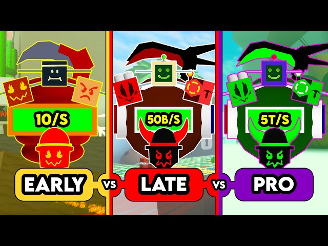 EARLY vs LATE vs PRO (Red Hive) in Bee Swarm Simulator | Roblox