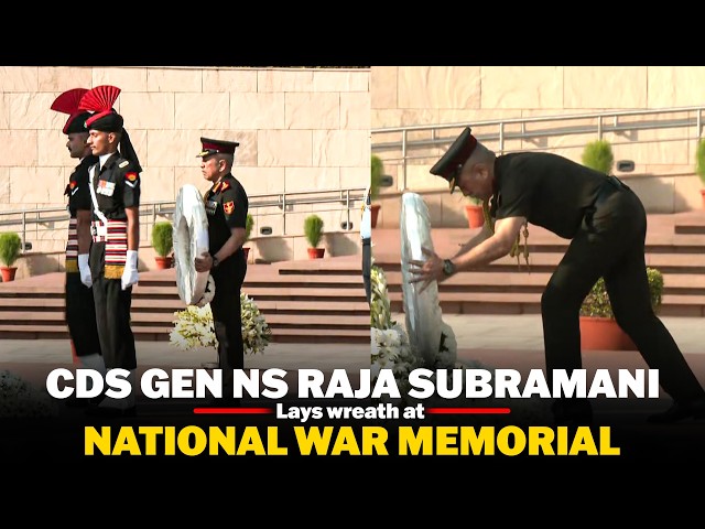 WATCH LIVE: Chief of defence staff General NS Raja Subramani lays wreath at National War Memorial