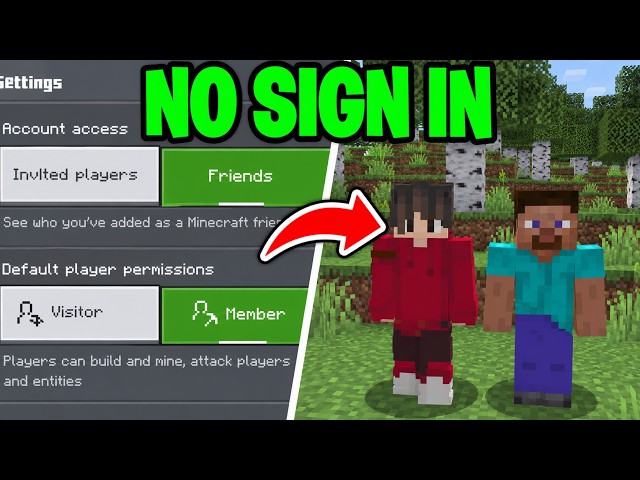 How To Play Multiplayer In Minecraft Without Signing In 2026 (UPDDATED) (Play With Friends)