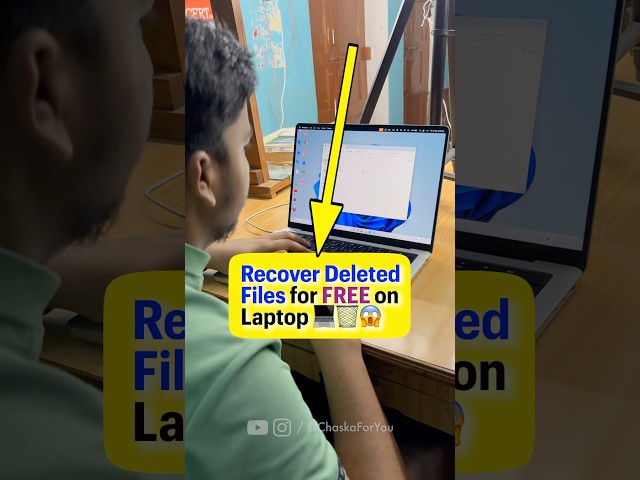 Laptop पर Deleted files Recover करने की निंजा Technique! 😱