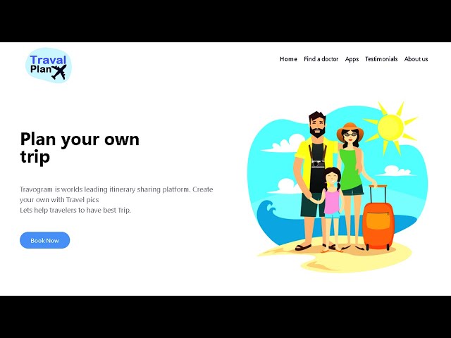 Travel Web Template Design Using Html And CSS
