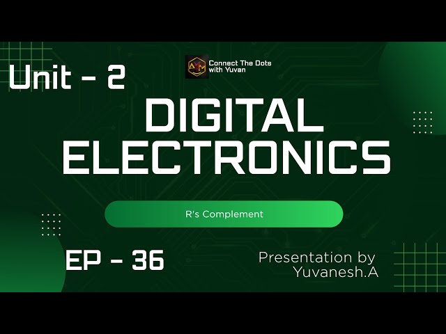 Complements | R's Complements | Digital Electronics 