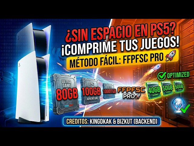 SAVE SPACE! Compress Your PS5 Games Easily with FFPFSC PRO 🚀