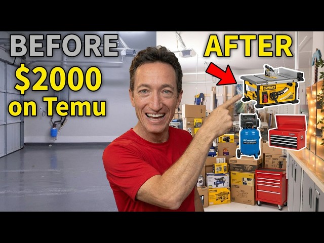 $2000 Temu Garage Extreme Makeover
