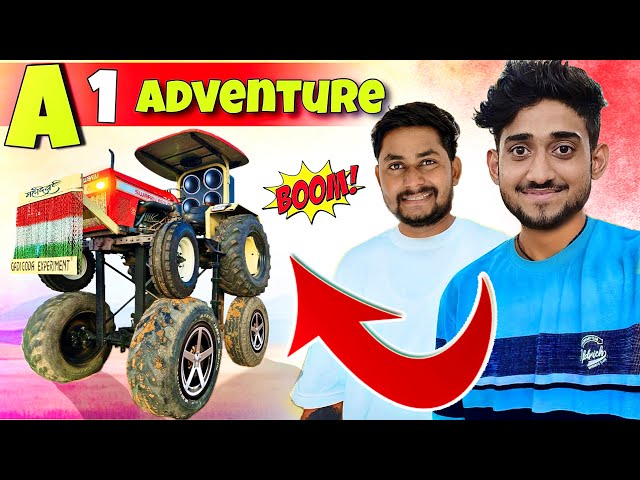 A1 Adventure Team reaction￼ 😍On 8 Wheel Tractor 🚜 ||