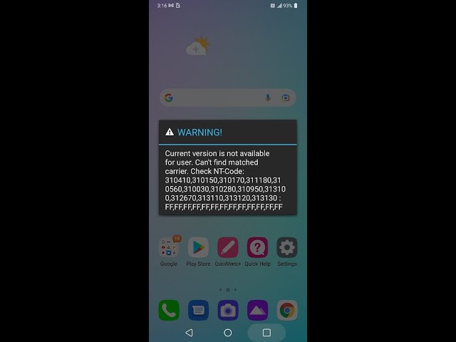 Hướng dẫn fix lỗi NT CODE V60/VELVET/V50/G8/V40/G7
